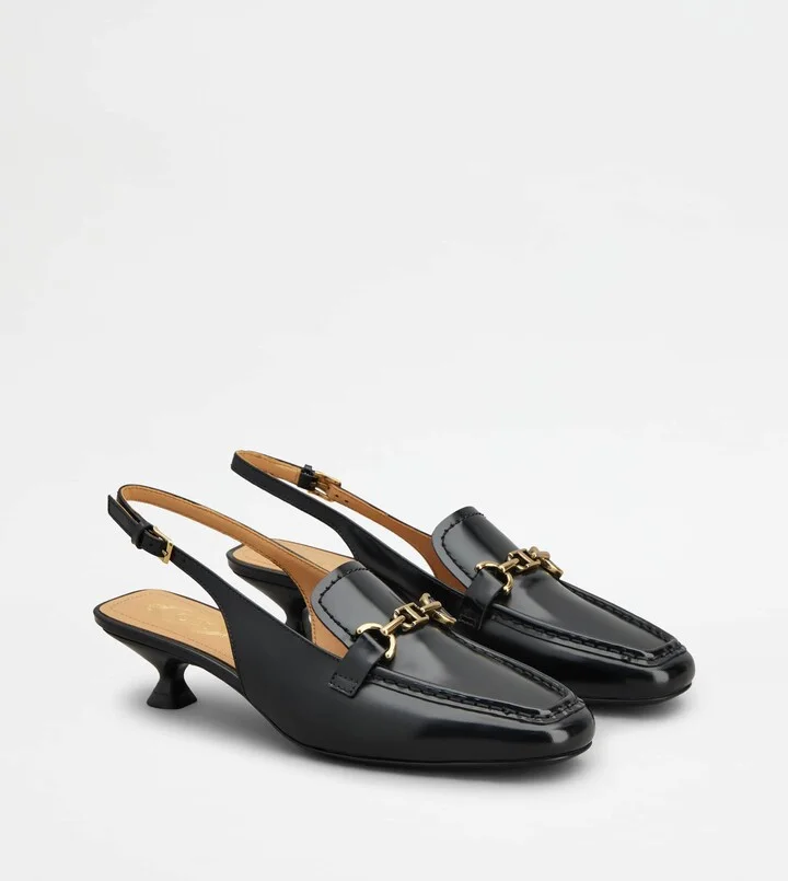 Slingback Loafers in Leather - Image 4