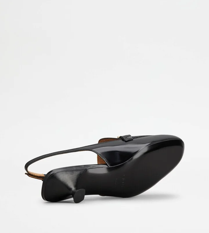 Slingback Loafers in Leather - Image 6