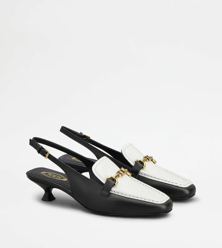 Slingback Loafers in Leather - Image 2