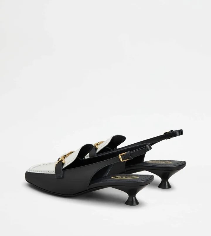 Slingback Loafers in Leather - Image 3