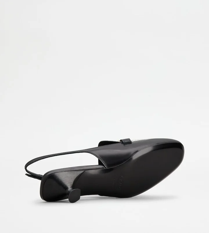 Slingback Loafers in Leather - Image 4