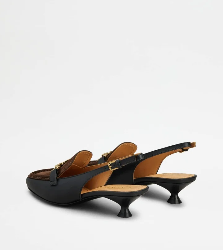 Slingback Loafers in Leather - Image 3
