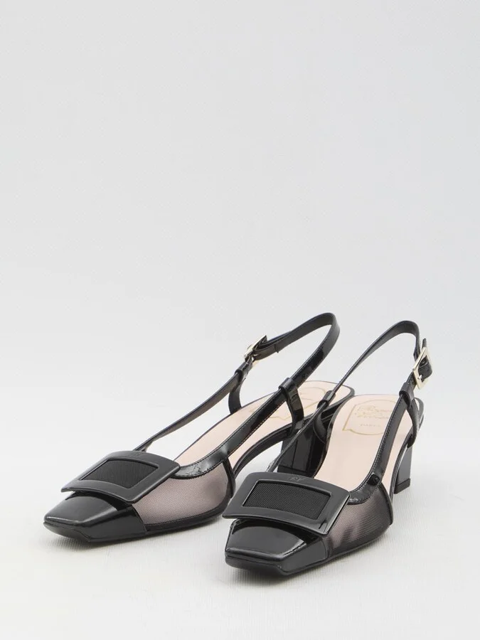 Slingback Mesh Pumps - Image 2