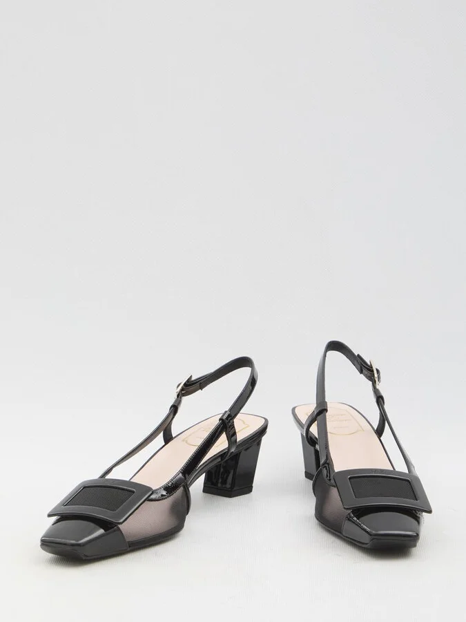 Slingback Mesh Pumps - Image 5