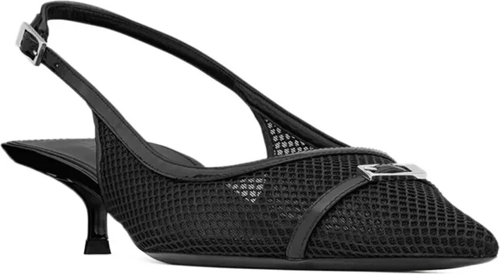 Slingback Mesh Pumps - Image 2