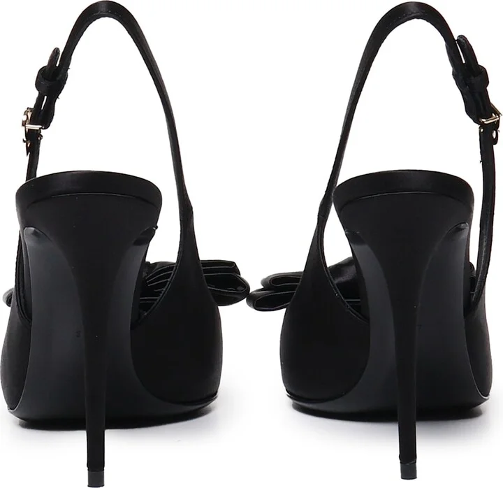 Slingback Mun In Satin - Image 3