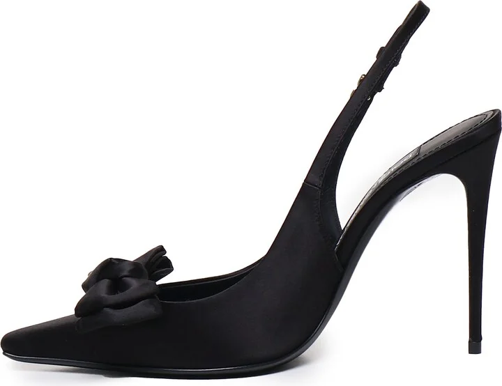 Slingback Mun In Satin - Image 4