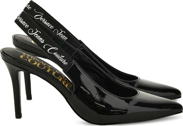 Slingback Patent Leather Pumps