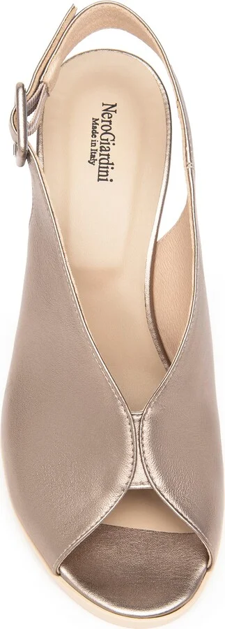 Slingback Peep Toe Sandal - Image 4