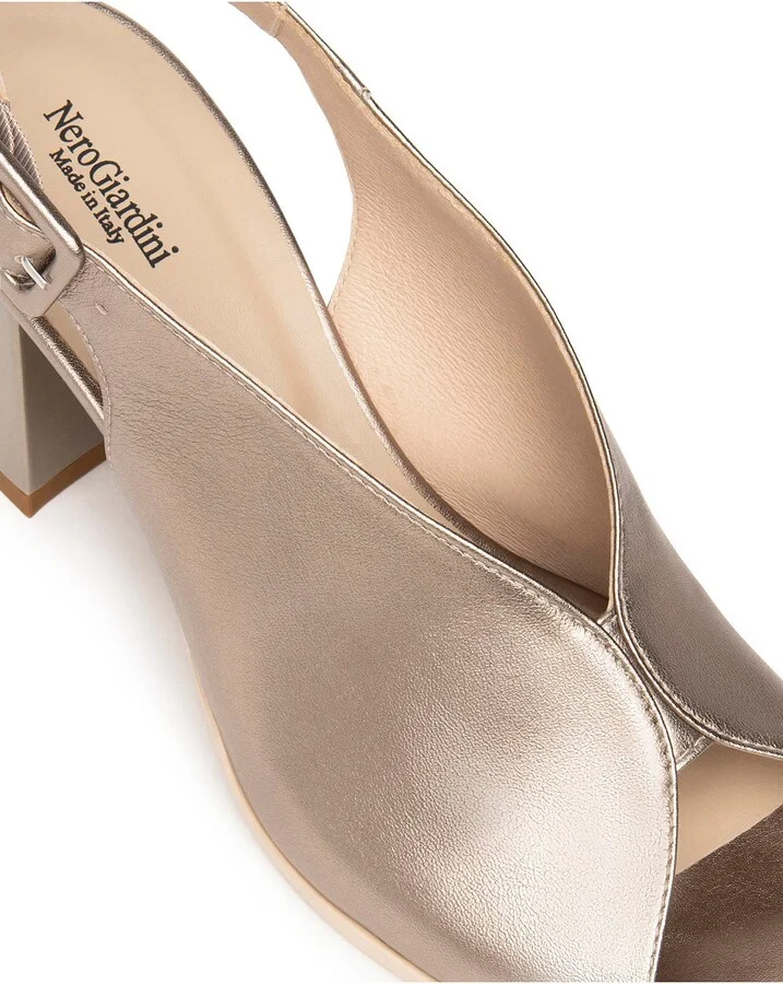 Slingback Peep Toe Sandal - Image 5