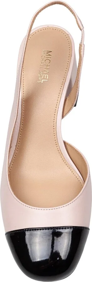 Slingback Perla Flex In Leather Color Pink/black - Image 2