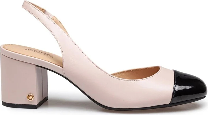 Slingback Perla Flex In Leather Color Pink/black