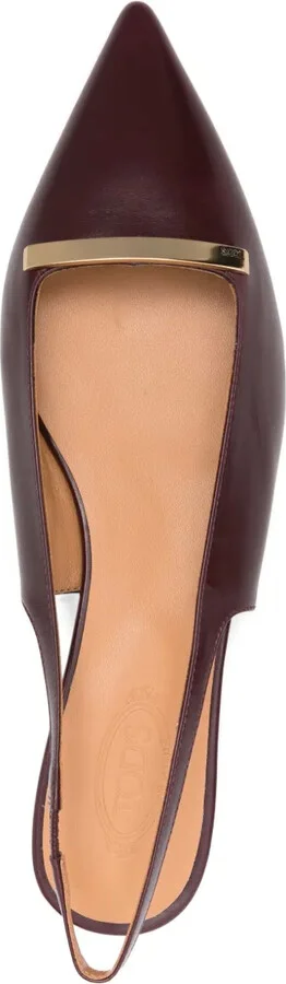 Slingback Pointed-Toe Flat Pumps - Image 4