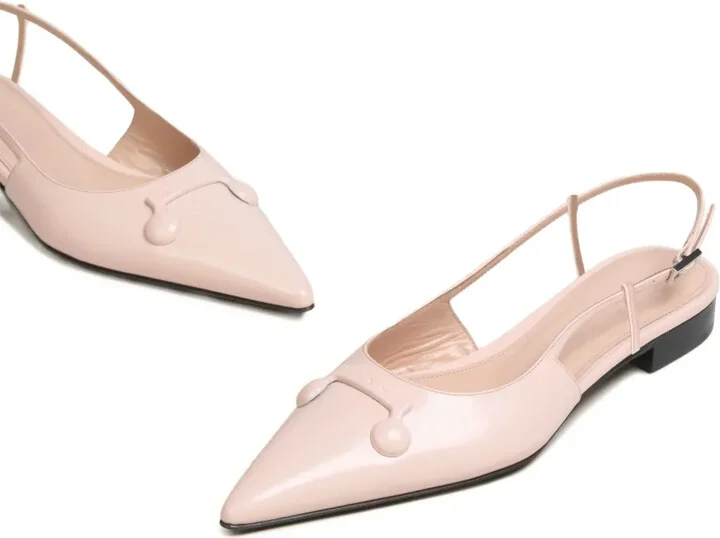 Slingback Pointed-Toe Flats - Image 4