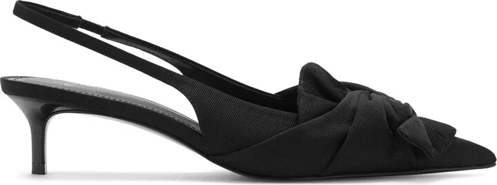 Slingback Pointed Toe Kitten Heel Pump - Image 3