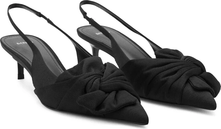 Slingback Pointed Toe Kitten Heel Pump