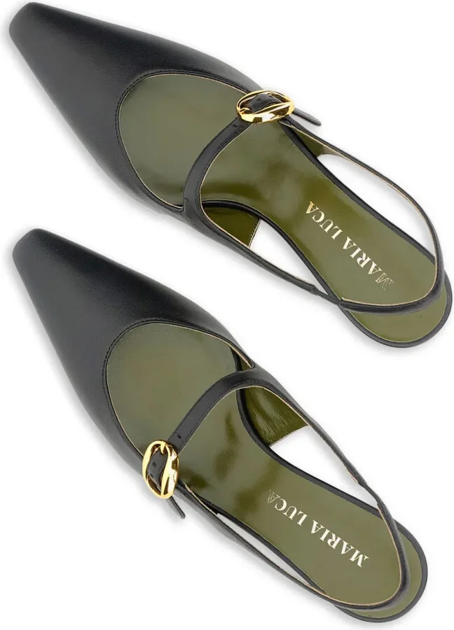 Slingback Pointed-Toe Pumps - Image 2