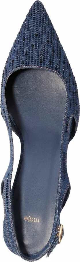 Slingback pump in rhinestone denim - Image 3