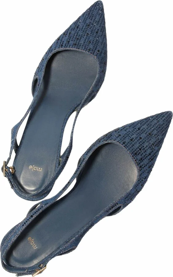 Slingback pump in rhinestone denim - Image 4