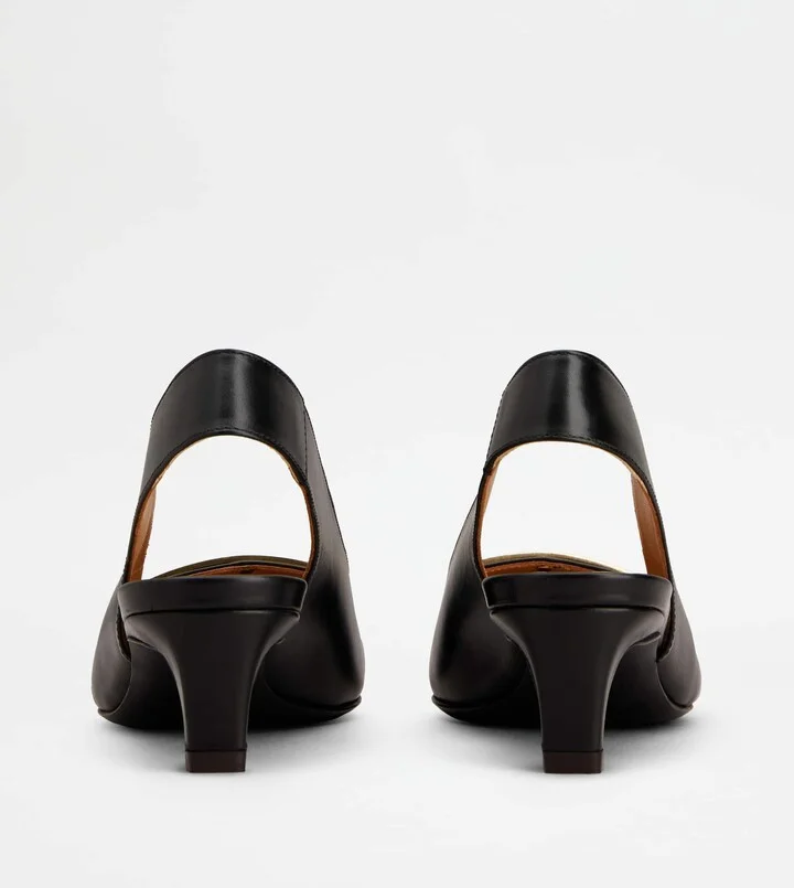 Slingback Pumps in Leather - Image 3
