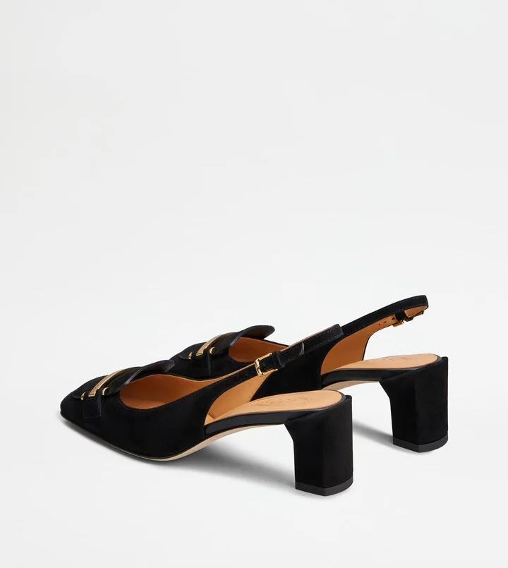 Slingback Pumps in Suede - Image 3