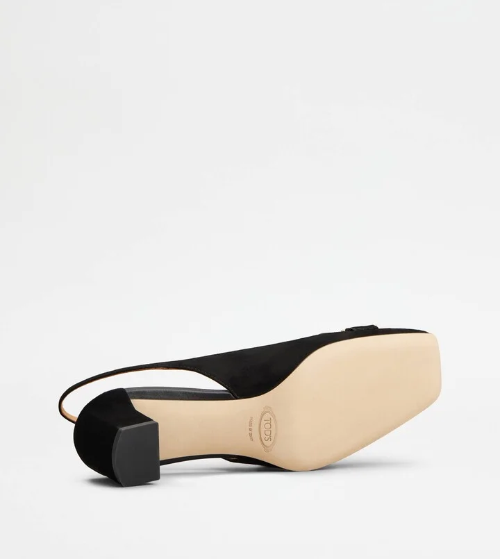 Slingback Pumps in Suede - Image 4