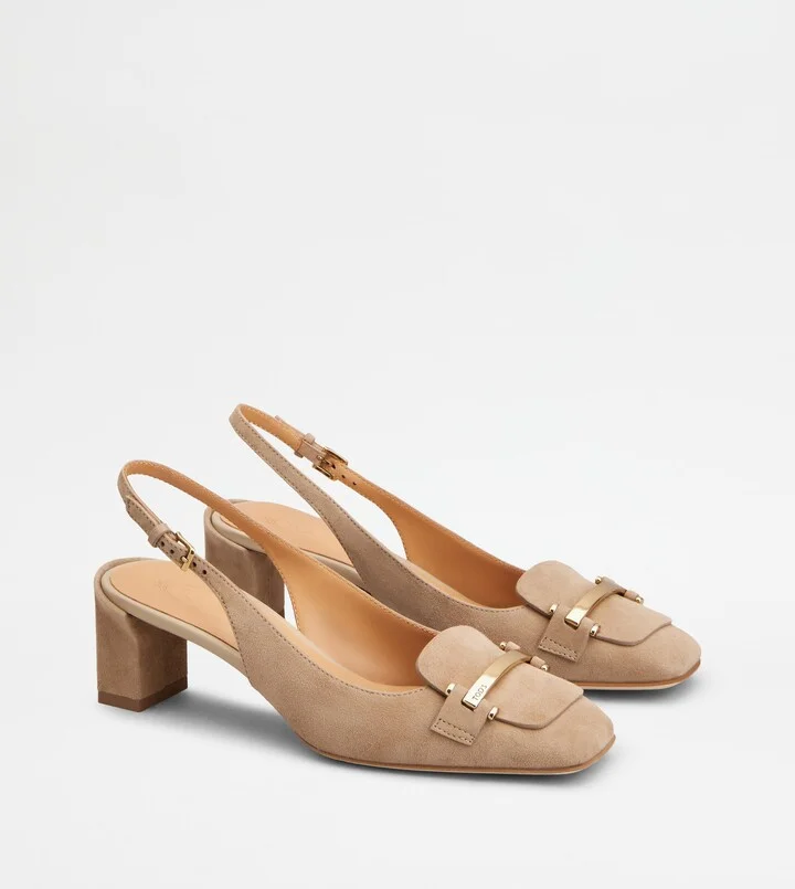 Slingback Pumps in Suede - Image 2