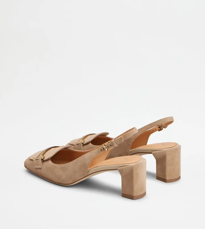 Slingback Pumps in Suede - Image 3