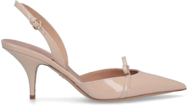 Slingback Pumps With Bow - Pink