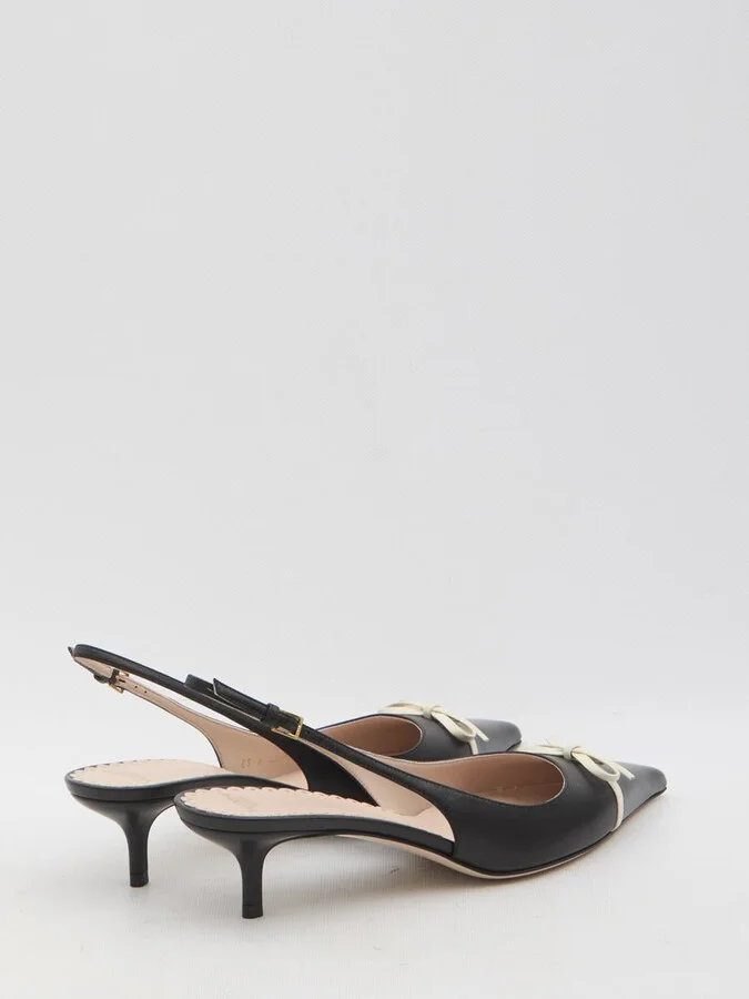 Slingback Pumps With Vlogo Signature - Image 3