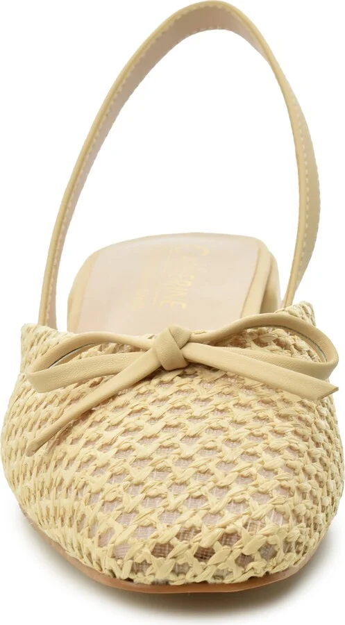 Slingback Raffia Mule Flat - Image 3