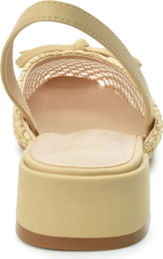 Slingback Raffia Mule Flat - Image 4
