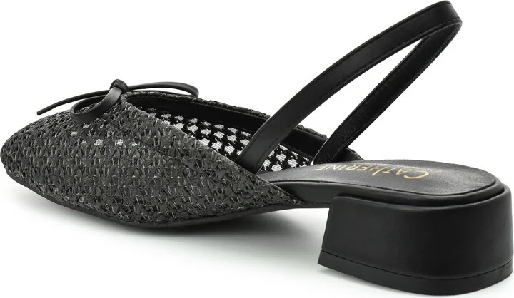 Slingback Raffia Mule Flat - Image 7
