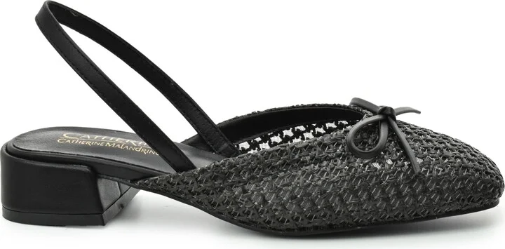Slingback Raffia Mule Flat - Image 10