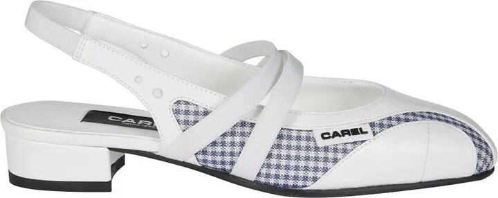 Slingback Shoe With Wide Heel
