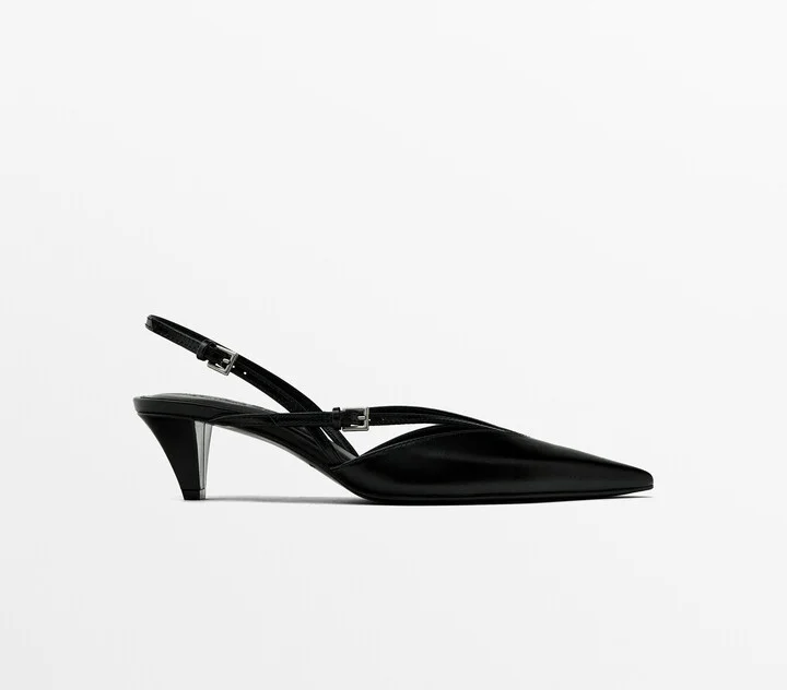 Slingback Shoes With Instep Straps - Image 2