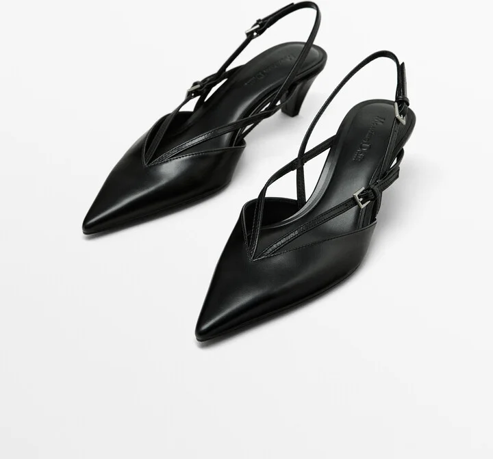 Slingback Shoes With Instep Straps - Image 3