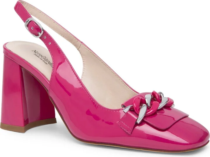 Slingback Square Toe Pump