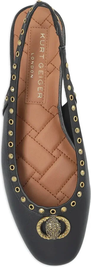 Slingback Studded Flat Pumps - Image 3