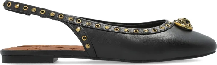 Slingback Studded Flat Pumps