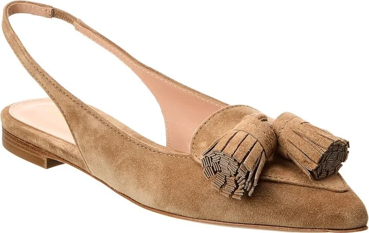 Slingback Suede Flat