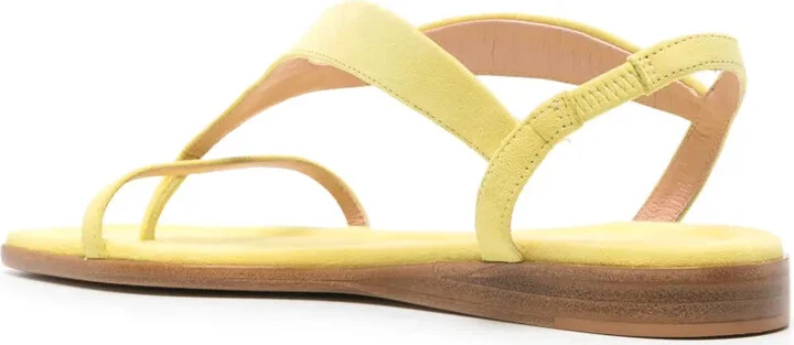 Slingback Suede Flat Sandals - Image 3