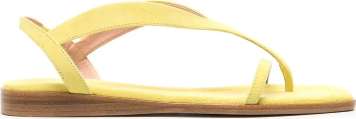Slingback Suede Flat Sandals