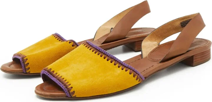 Slingback Suede Sandals - Image 3