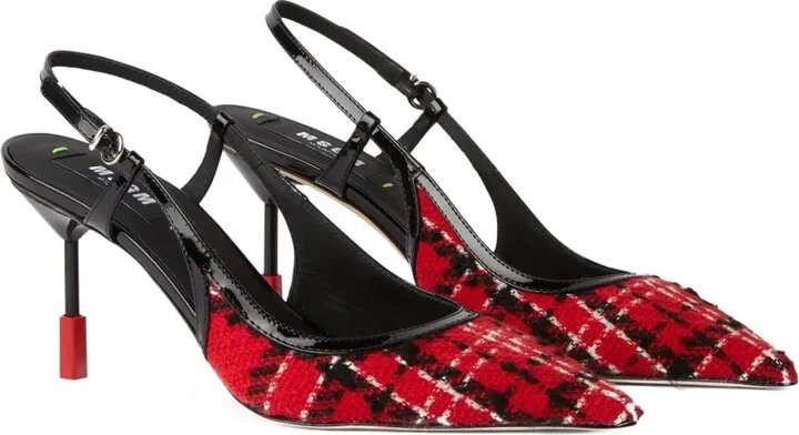Slingback Tweed Pumps - Image 2