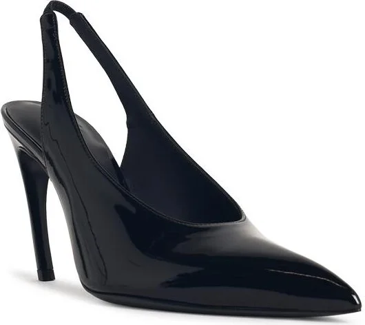 Slingback 'viper' In Black Synthetic Paint - Image 2