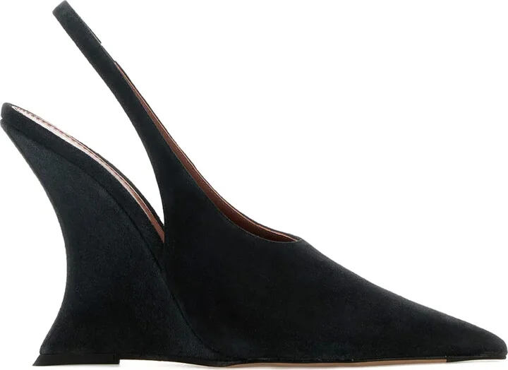 Slingback Wedge Heel Pumps