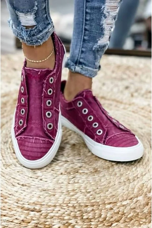 Slip On Comfort Canvas Sneaker In Desert Pepper Smoked