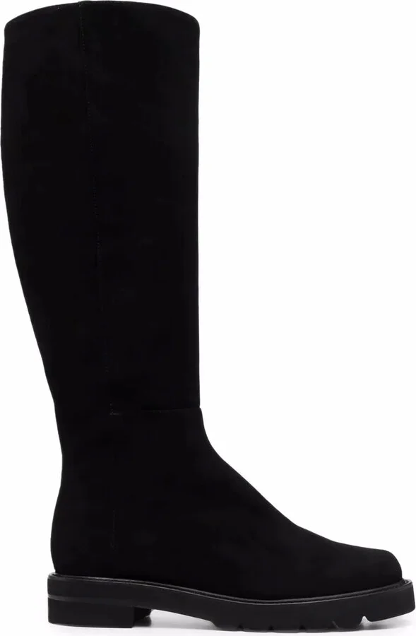 Slip-On Knee-Length Boots