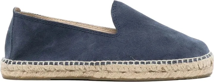 Slip-On Leather Espadrilles